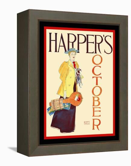 Harper's October-Edward Penfield-Framed Stretched Canvas