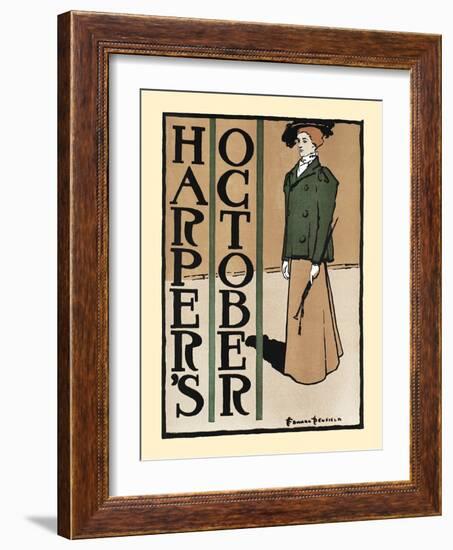 Harper's October-Edward Penfield-Framed Art Print