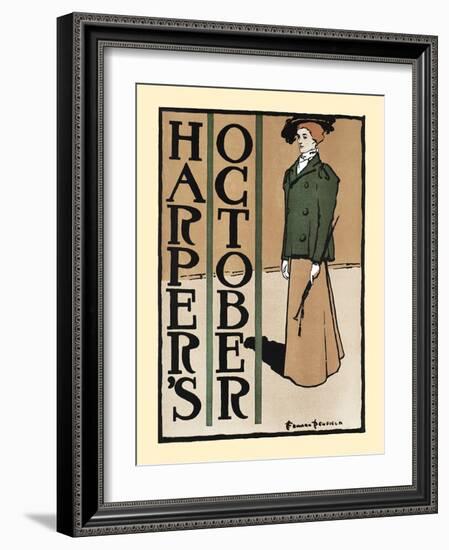 Harper's October-Edward Penfield-Framed Art Print