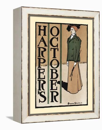 Harper's October-Edward Penfield-Framed Stretched Canvas