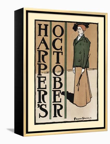 Harper's October-Edward Penfield-Framed Stretched Canvas