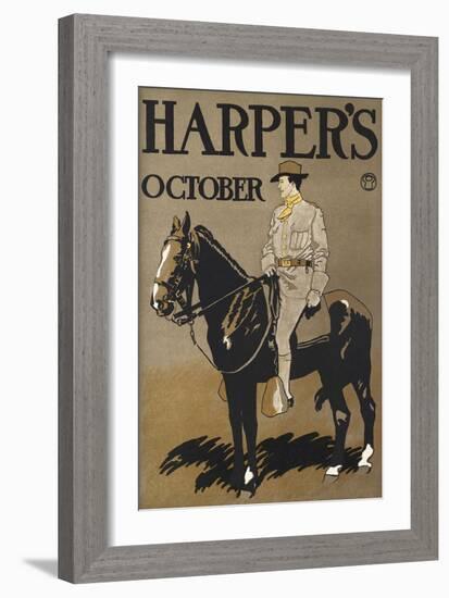 Harper's October-Edward Penfield-Framed Art Print