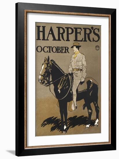 Harper's October-Edward Penfield-Framed Art Print