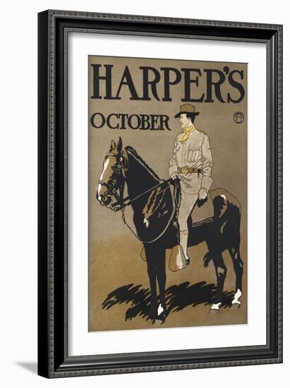 Harper's October-Edward Penfield-Framed Art Print