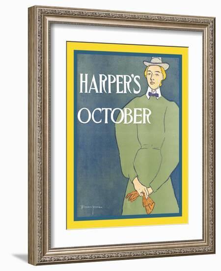 Harper's October-Edward Penfield-Framed Art Print