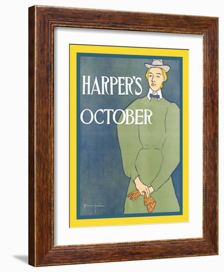 Harper's October-Edward Penfield-Framed Art Print