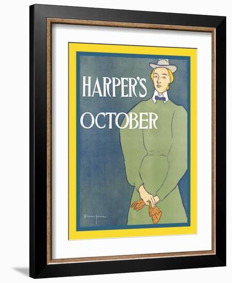 Harper's October-Edward Penfield-Framed Art Print