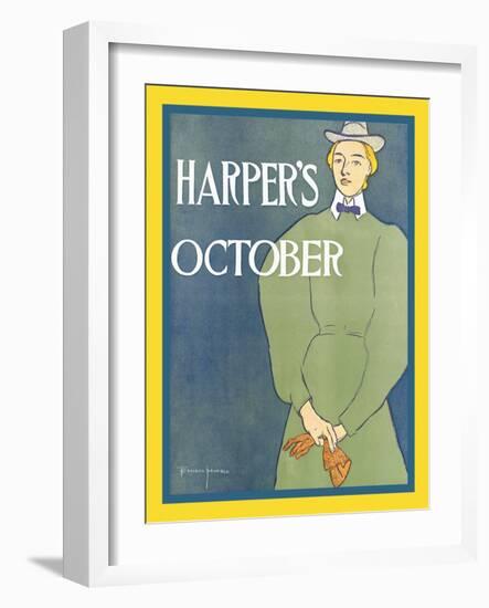 Harper's October-Edward Penfield-Framed Art Print