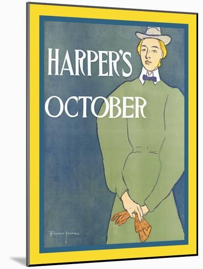 Harper's October-Edward Penfield-Mounted Art Print