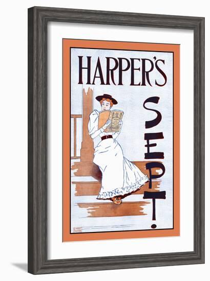 Harper's Sept.-Edward Penfield-Framed Art Print