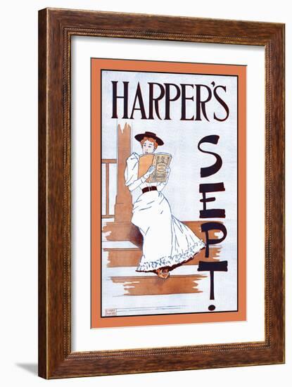 Harper's Sept.-Edward Penfield-Framed Art Print