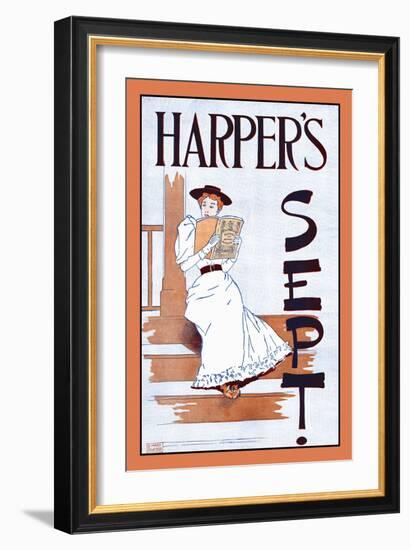 Harper's Sept.-Edward Penfield-Framed Art Print