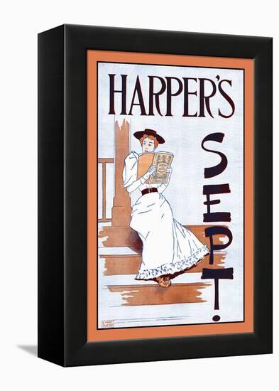 Harper's Sept.-Edward Penfield-Framed Stretched Canvas