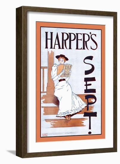 Harper's Sept.-Edward Penfield-Framed Art Print