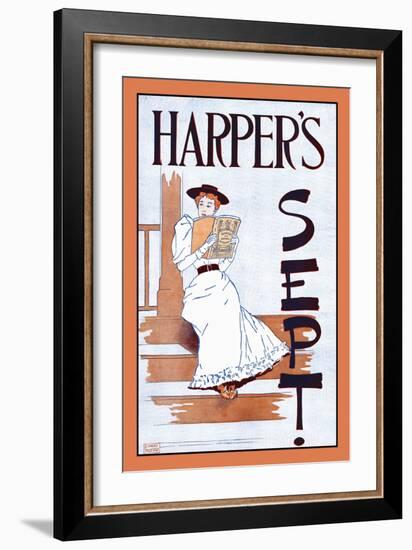 Harper's Sept.-Edward Penfield-Framed Art Print