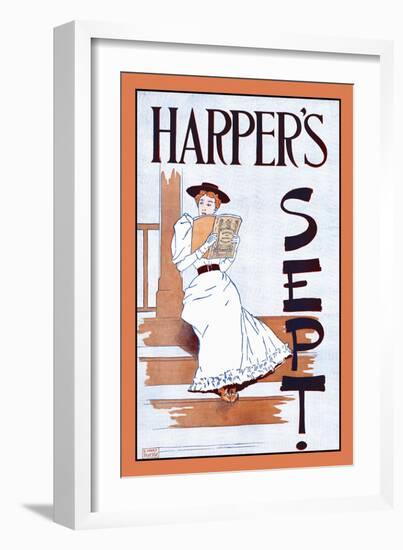 Harper's Sept.-Edward Penfield-Framed Art Print