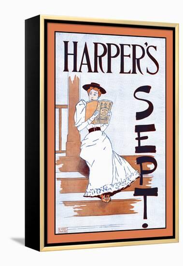 Harper's Sept.-Edward Penfield-Framed Stretched Canvas