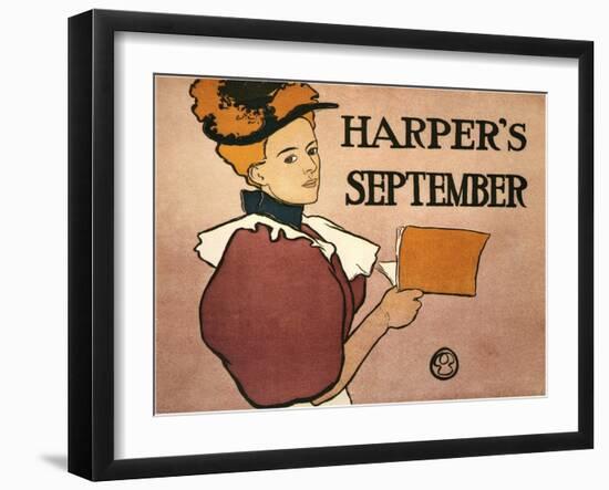 Harper's September, 1896-Edward Penfield-Framed Giclee Print