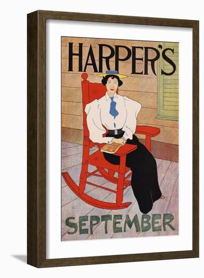 Harper's September-Edward Penfield-Framed Art Print