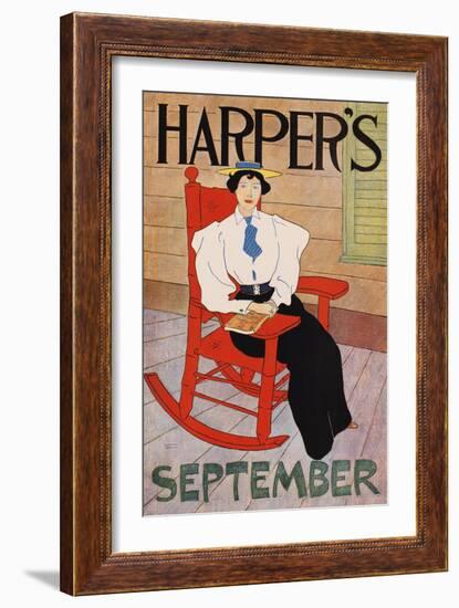 Harper's September-Edward Penfield-Framed Art Print