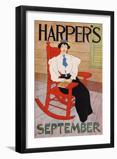 Harper's September-Edward Penfield-Framed Art Print