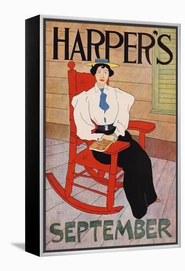 Harper's September-Edward Penfield-Framed Stretched Canvas