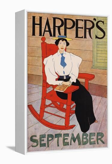 Harper's September-Edward Penfield-Framed Stretched Canvas