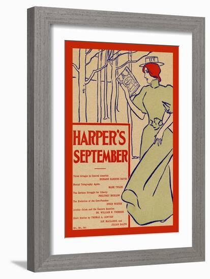 Harper's September-Edward Penfield-Framed Art Print