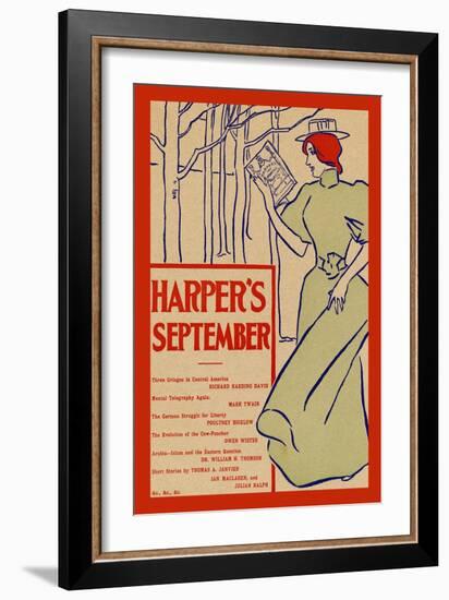 Harper's September-Edward Penfield-Framed Art Print