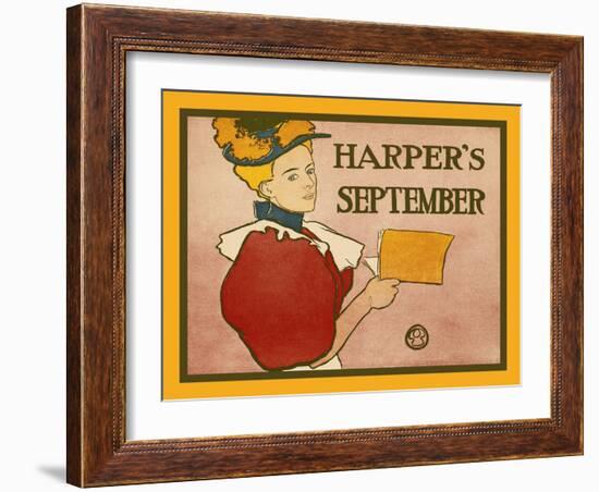 Harper's September-Edward Penfield-Framed Art Print