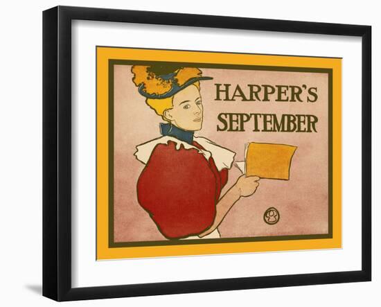 Harper's September-Edward Penfield-Framed Art Print