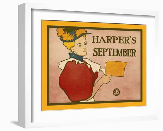 Harper's September-Edward Penfield-Framed Art Print