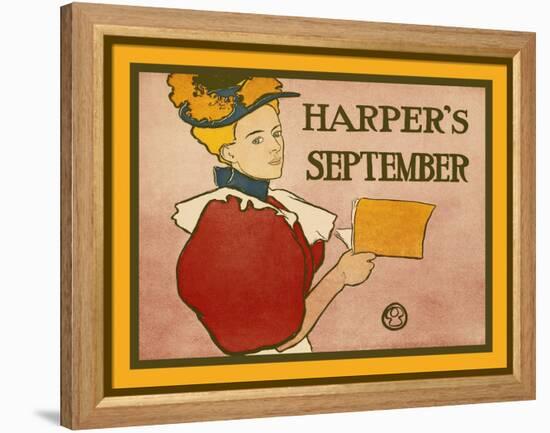 Harper's September-Edward Penfield-Framed Stretched Canvas