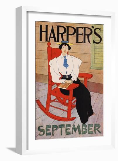 Harper's September-Edward Penfield-Framed Art Print