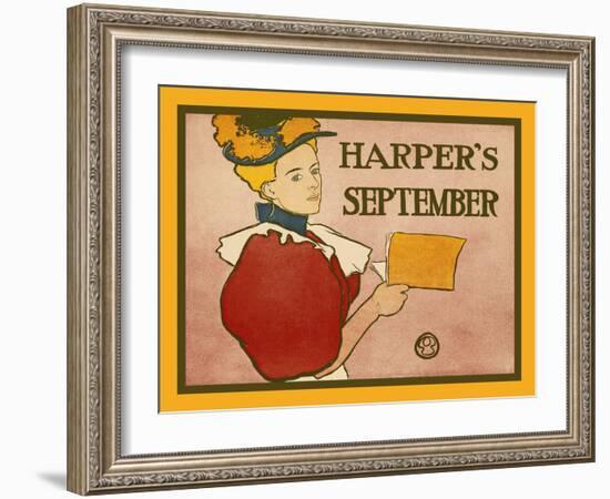 Harper's September-Edward Penfield-Framed Art Print