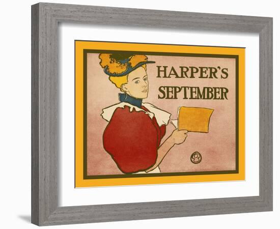 Harper's September-Edward Penfield-Framed Art Print