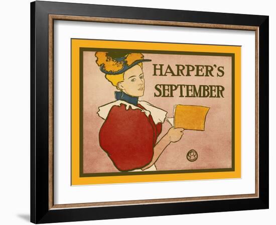 Harper's September-Edward Penfield-Framed Art Print