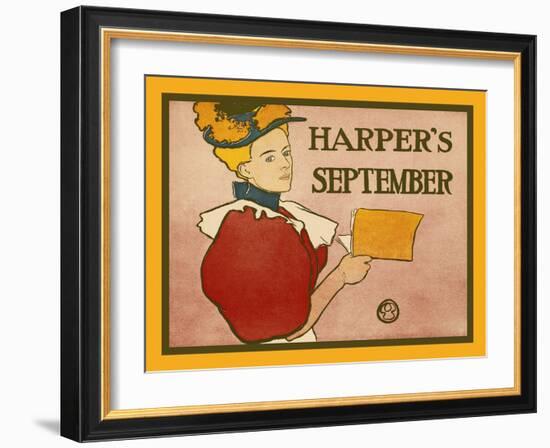 Harper's September-Edward Penfield-Framed Art Print