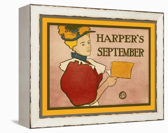 Harper's September-Edward Penfield-Framed Stretched Canvas