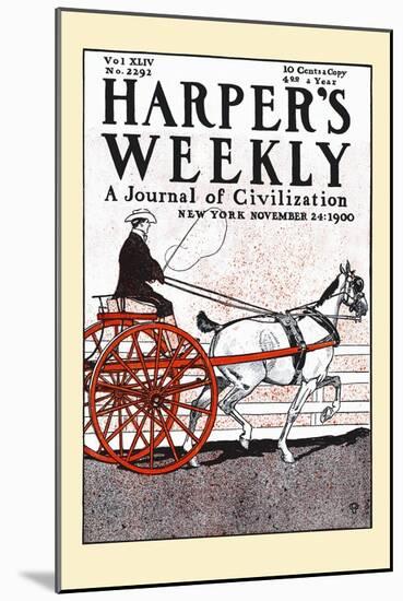 Harper's Weekly, A Journal Of Civilization, New York, November 24, 1900-Edward Penfield-Mounted Art Print