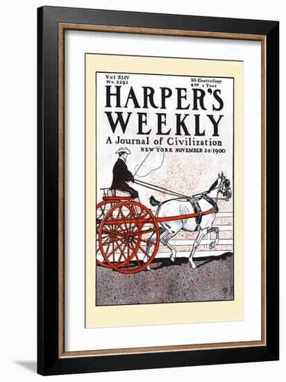 Harper's Weekly, a Journal of Civilization, New York, November 24: 1900-Edward Penfield-Framed Art Print