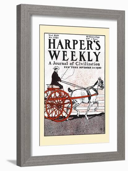 Harper's Weekly, a Journal of Civilization, New York, November 24: 1900-Edward Penfield-Framed Premium Giclee Print