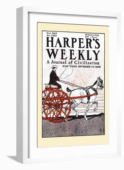 Harper's Weekly, a Journal of Civilization, New York, November 24: 1900-Edward Penfield-Framed Premium Giclee Print