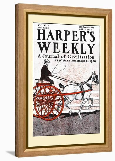 Harper's Weekly, a Journal of Civilization, New York, November 24: 1900-Edward Penfield-Framed Stretched Canvas