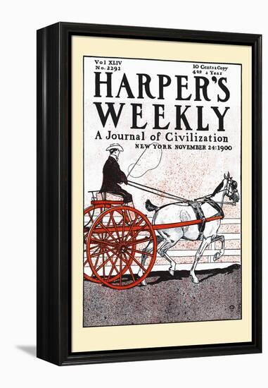 Harper's Weekly, a Journal of Civilization, New York, November 24: 1900-Edward Penfield-Framed Stretched Canvas