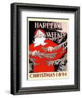 Harper's Weekly Christmas 1894-Edward Penfield-Framed Art Print