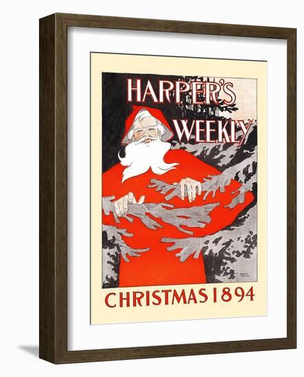 Harper's Weekly, Christmas 1894-Edward Penfield-Framed Art Print