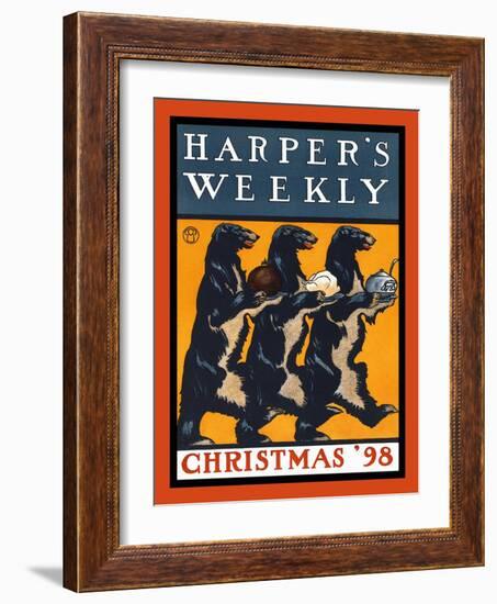 Harper's Weekly, Christmas '98-Edward Penfield-Framed Art Print