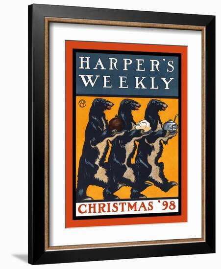 Harper's Weekly, Christmas '98-Edward Penfield-Framed Art Print