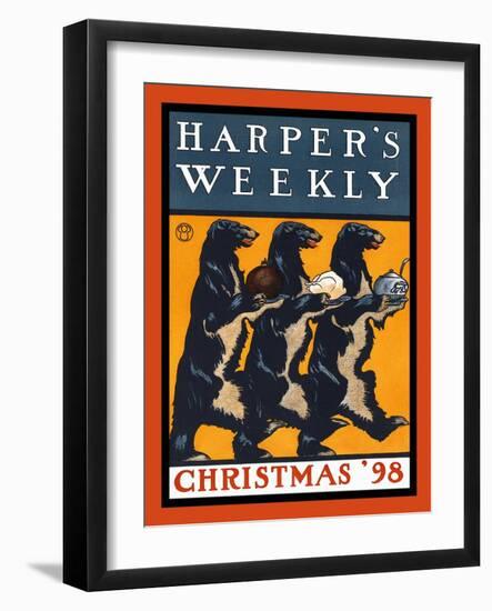 Harper's Weekly, Christmas '98-Edward Penfield-Framed Art Print